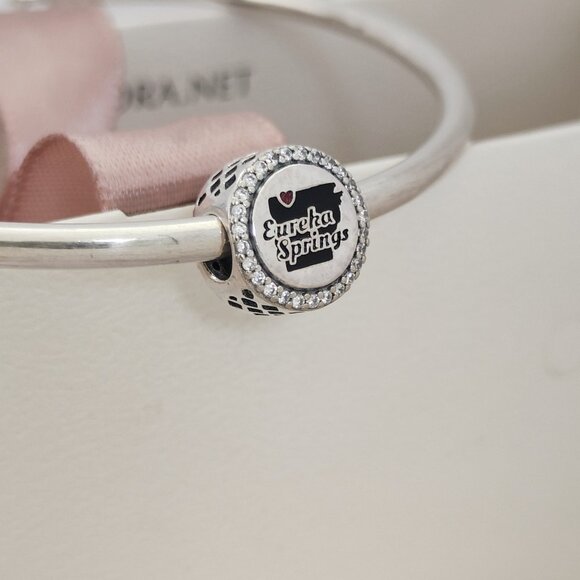 Pandora Eureka Springs  Bead Charm S925 Silver Travel Destination Charm Pendant - Picture 8 of 9